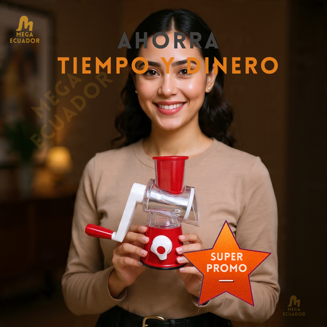 KitchenPro™ RALLA, CORTA Y TRITURA EN SEGUNDOS: LA ESTRELLA DE TU COCINA